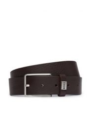 BOSS Pasek Elio 50529898 Brązowy ciemny. Brązowe paski męskie Boss, bez wzorów, ze skóry. Za 259.99 zł.