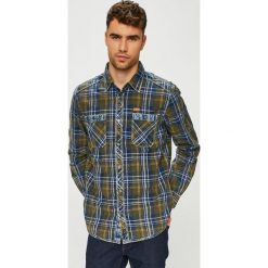Tom Tailor Denim - Koszula. Zielone koszule męskie Tom Tailor Denim, m, bez wzorów, z bawełny, bez kołnierzyka, bez ramiączek. W wyprzedaży za 159.90 zł.
