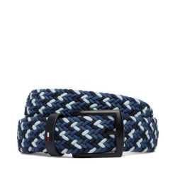 Pasek Męski Tommy Hilfiger. Niebieskie paski męskie Tommy Hilfiger, bez wzorów. Za 209.99 zł.