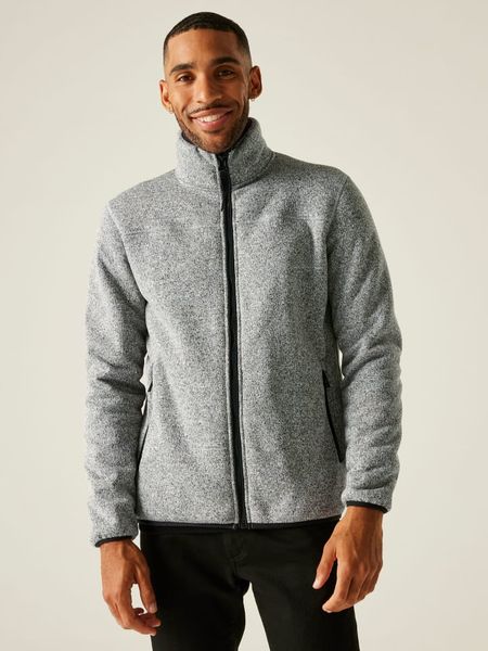 Regatta Kurtka polarowa "Branleigh" w kolorze szarym rozmiar: M. Szare kurtki męskie Regatta, m, bez wzorów, z polaru, bez kaptura. Za 144.24 zł.