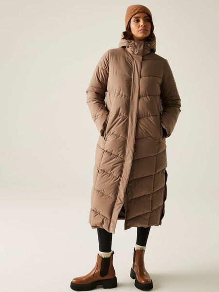 Regatta Płaszcz pikowany "Eloria" w kolorze karmelowym rozmiar: 44. Brązowe płaszcze damskie Regatta, bez wzorów. Za 261.05 zł.