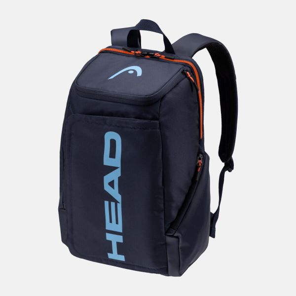 Plecak na rakietę tenisową Head Pro. Niebieskie plecaki damskie HEAD, bez wzorów, z materiału, eleganckie. Za 289.00 zł.