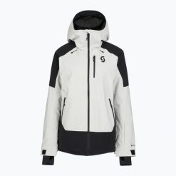 Kurtka narciarska damska SCOTT Ultimate GTX. Brązowe kurtki damskie Scott, na zimę, l, bez wzorów, z gore-texu, bez kaptura. Za 1,399.00 zł.