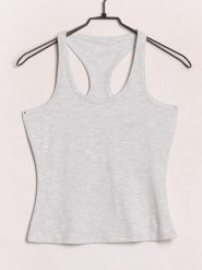 4F Top slim gładki damski - szary XXL. Szare topy damskie 4f, xs, bez wzorów, z bawełny, bez kołnierzyka. Za 39.99 zł.