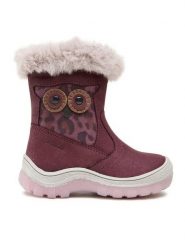 Lasocki Kids Kozaki CI12-2693-16 Fioletowy. Fioletowe kozaki dziewczęce Lasocki Kids, bez wzorów, z nubiku, bez obcasa. Za 89.99 zł.