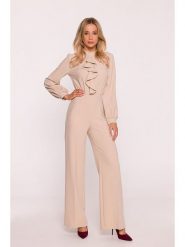 Stylove Kombinezon w kolorze beżowym rozmiar: XXL. Brązowe kombinezony damskie Stylove, xxl, bez wzorów, bez kołnierzyka, bez ramiączek. Za 284.99 zł.