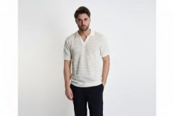 Xagon Koszulka Polo | P26082 MD604P | Mężczyzna | Kremowy. Białe koszulki polo męskie Xagon, m, w ażurowe wzory, z bawełny, bez ramiączek. W wyprzedaży za 299.00 zł.
