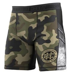 Spodenki Vale Tudo do MMA męskie EXTREME HOBBY MILITARY. Brązowe szorty męskie EXTREME HOBBY, z elastanu, bez kołnierzyka. Za 179.00 zł.