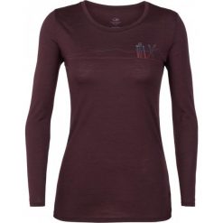 Icebreaker Damski t-shirt z długim rękawem Tech Lite, bordowy M. Czerwone bielizna termoaktywna damska Icebreaker, m, bez wzorów. W wyprzedaży za 255.00 zł.