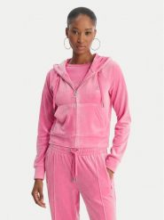 Juicy Couture Bluza Madison JCWAS126326 Różowy Slim Fit. Czerwone bluzy bez kaptura damskie Juicy Couture, m, z syntetyku. Za 439.99 zł.
