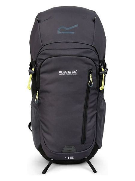 Regatta Plecak outdoorowy "Highton V2" w kolorze antracytowym - 45 l rozmiar: onesize. Czarne plecaki damskie Regatta, bez wzorów, z materiału. Za 313.24 zł.