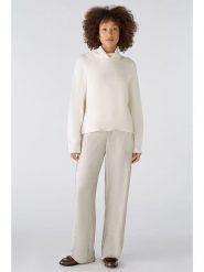 Oui Sweter w kolorze kremowym rozmiar: 42. Brązowe golfy damskie Oui, bez wzorów, bez ramiączek. Za 171.28 zł.