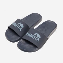 Klapki Kubota Granatowe. Klapki damskie Kubota, bez wzorów, z materiału, bez obcasa. Za 69.99 zł.