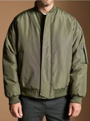 Kurtka bomberka - zielony. Zielone kurtki męskie Sinsay, l, bez wzorów, bez kaptura. Za 139.99 zł.