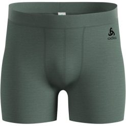 Bokserki Odlo Boxer MERINO 160. Zielone bokserki męskie Odlo, bez wzorów. Za 249.99 zł.