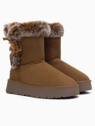 Blackfield Kozaki zimowe "Coma" w kolorze brązowym rozmiar: 39. Brązowe kozaki damskie Blackfield, bez obcasa, na platformie. Za 179.22 zł.