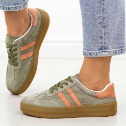 Khaki skórzane półbuty damskie Filippo Dp6764/25. Brązowe półbuty damskie Filippo, bez wzorów, z jeansu, eleganckie, bez obcasa, na płaskiej podeszwie. Za 219.00 zł.