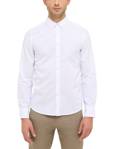 Męska Koszula Mustang Style Rawlins General White 1016248 2045. Białe koszule męskie Mustang, m, bez wzorów, bez kołnierzyka, bez ramiączek. Za 169.99 zł.