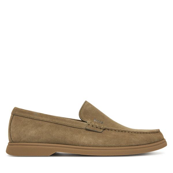 Mokasyny BOSS. Zielone mokasyny męskie Boss. Za 469.99 zł.