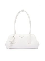 Calvin Klein Torebka Quilted Nylon Medium Shoulder Ba LV04F3743G Biały. Białe torebki klasyczne damskie CALVIN KLEIN, bez wzorów, z nylonu, bez dodatków. Za 649.99 zł.