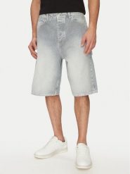 HUGO Szorty jeansowe 50534609 Błękitny Regular Fit. Niebieskie szorty męskie Hugo, bez wzorów, z bawełny. Za 299.99 zł.
