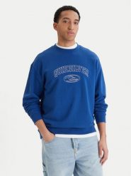 Quiksilver Bluza New Iconic EQYFT05206 Niebieski Oversize. Niebieskie bluzy bez kaptura męskie Quiksilver, l, z bawełny. Za 279.99 zł.