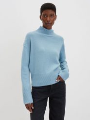 Someday Kaszmirowy sweter w kolorze błękitnym rozmiar: L. Niebieskie golfy damskie Someday, l, bez wzorów, z kaszmiru, bez ramiączek. Za 434.99 zł.