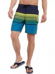 Krótkie spodenki plażowe męskie Fundango Salimu. Niebieskie kąpielówki męskie Fundango, m, bez wzorów, z poliesteru, do pływania. Za 299.00 zł.