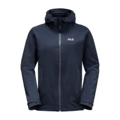 Kurtka hardshell damska Jack Wolfskin Pack & Go Shell. Niebieskie kurtki damskie Jack Wolfskin, l, bez wzorów, z hardshellu, bez kaptura. Za 529.00 zł.