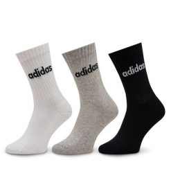Skarpety wysokie unisex adidas. Szare skarpetki męskie Adidas, bez wzorów. Za 39.99 zł.