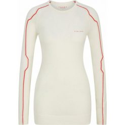 Damska koszulka z długim rękawem, maksymalnie ciepła. Białe t-shirty damskie Falke, m, bez wzorów, bez kołnierzyka. W wyprzedaży za 385.95 zł.