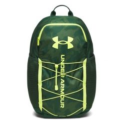 Plecak UA Hustle Sport 6.0 Under Armour Forest i Lime 26L. Zielone plecaki męskie Under Armour, bez wzorów, z materiału. Za 197.45 zł.