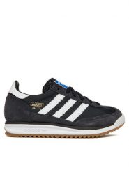 Adidas Sneakersy SL 72 RS J IH8078 Czarny. Czarne buty sportowe chłopięce Adidas, ze skóry, bez zapięcia. Za 219.99 zł.