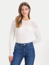 Guess Sweter W5BR62 Z0890 Écru Slim Fit. Swetry klasyczne damskie Guess, xxl, z wiskozy, bez kołnierzyka. Za 439.99 zł.