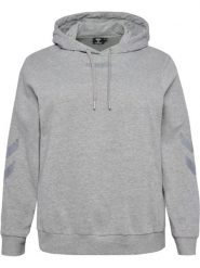 Damska bluza z kapturem Hummel Legacy Plus. Szare bluzy z kapturem damskie HUMMEL, na jesień, plus size, z bawełny. Za 252.50 zł.
