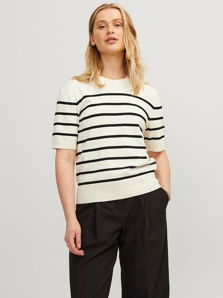 JJXX Sweter w kolorze beżowo-czarnym rozmiar: XS. Brązowe swetry klasyczne damskie JJXX, xs, bez kołnierzyka. Za 55.95 zł.