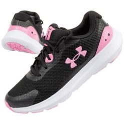 Buty Under Armour 3025013-001 czarne. Czarne buty sportowe na co dzień damskie bez wzorów, z gumy. Za 292.10 zł.