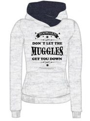 Harry Potter Bluza w kolorze szarym rozmiar: XXL. Szare bluzy z kapturem damskie harry potter, xxl, z bawełny. Za 70.90 zł.