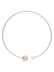 U.S. Polo Assn. Pozłacany naszyjnik z perłami syntetycznymi - Ø 13 cm rozmiar: onesize. Białe naszyjniki damskie U.S. Polo Assn., metalowe. Za 244.80 zł.