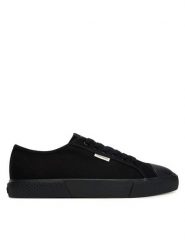 Calvin Klein Trampki Vulc Laceup Cv HM0HM02121 Czarny. Czarne trampki i tenisówki męskie CALVIN KLEIN, bez wzorów, z materiału, bez zapięcia. Za 329.99 zł.