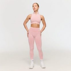 Legginsy damskie fitness bezszwowe Fierce. Czerwone legginsy damskie GYMBEAM, xs, bez wzorów, z elastanu. Za 110.90 zł.