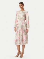 Rinascimento Sukienka koktajlowa CFC0127960003 Beżowy jasny Regular Fit. Brązowe sukienki damskie RINASCIMENTO, s, bez wzorów, z syntetyku, wizytowe, bez kołnierzyka, bez ramiączek. Za 919.99 zł.