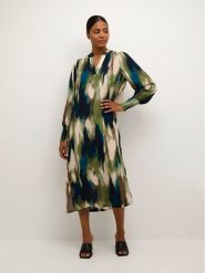 Kaffe Sukienka koszulowa Drylia 10507646 Kolorowy Loose Fit. Sukienki damskie Kaffe, bez wzorów, z wiskozy, bez kołnierzyka, bez ramiączek, koszulowe. Za 259.99 zł.