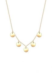 Elli Damskie Koło Geo Minimal w srebrze próby 925 Sterling Silver Naszyjniki 1 ct. Szare naszyjniki damskie Elli, na co dzień, srebrne. Za 288.99 zł.