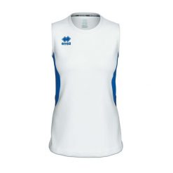 Damski tank top Errea Carry. Białe topy damskie ERREA, bez wzorów, bez kołnierzyka. Za 227.50 zł.