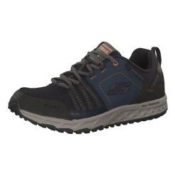 Buty trekkingowe Mężczyzna Skechers Escape Plan granatowy. Brązowe buty trekkingowe męskie Skechers, z materiału, bez zapięcia, trekkingowe. Za 349.99 zł.