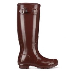 Kalosze Hunter. Czerwone kalosze damskie Hunter, bez wzorów. Za 429.99 zł.