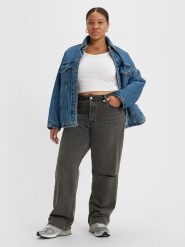 Levi´s Dżinsy "Plus 501®" - Comfort fit - w kolorze antracytowym rozmiar: W32/L32. Czarne jeansy damskie z podwyższonym stanem. Za 162.49 zł.