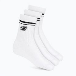 Skarpety SKECHERS Full Terry Low Crew. Białe skarpetki męskie Skechers, bez wzorów, z bawełny. Za 77.99 zł.