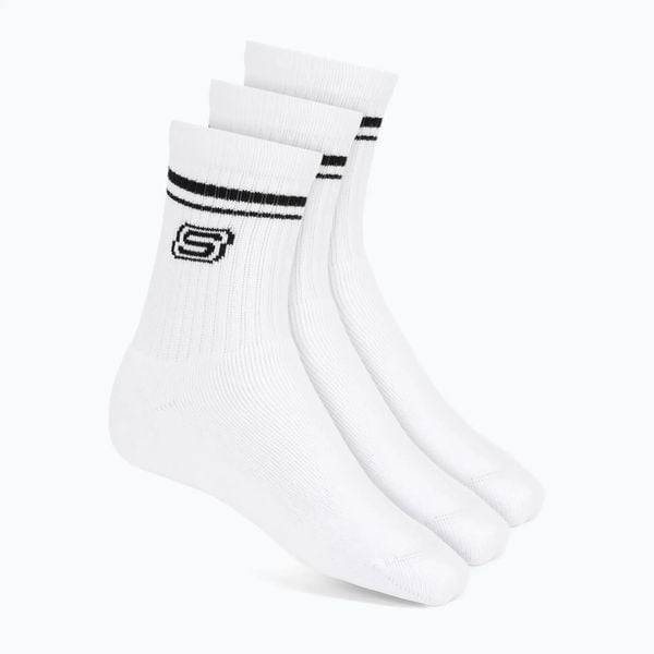 Skarpety SKECHERS Full Terry Low Crew. Białe skarpetki męskie Skechers, bez wzorów, z bawełny. Za 77.99 zł.